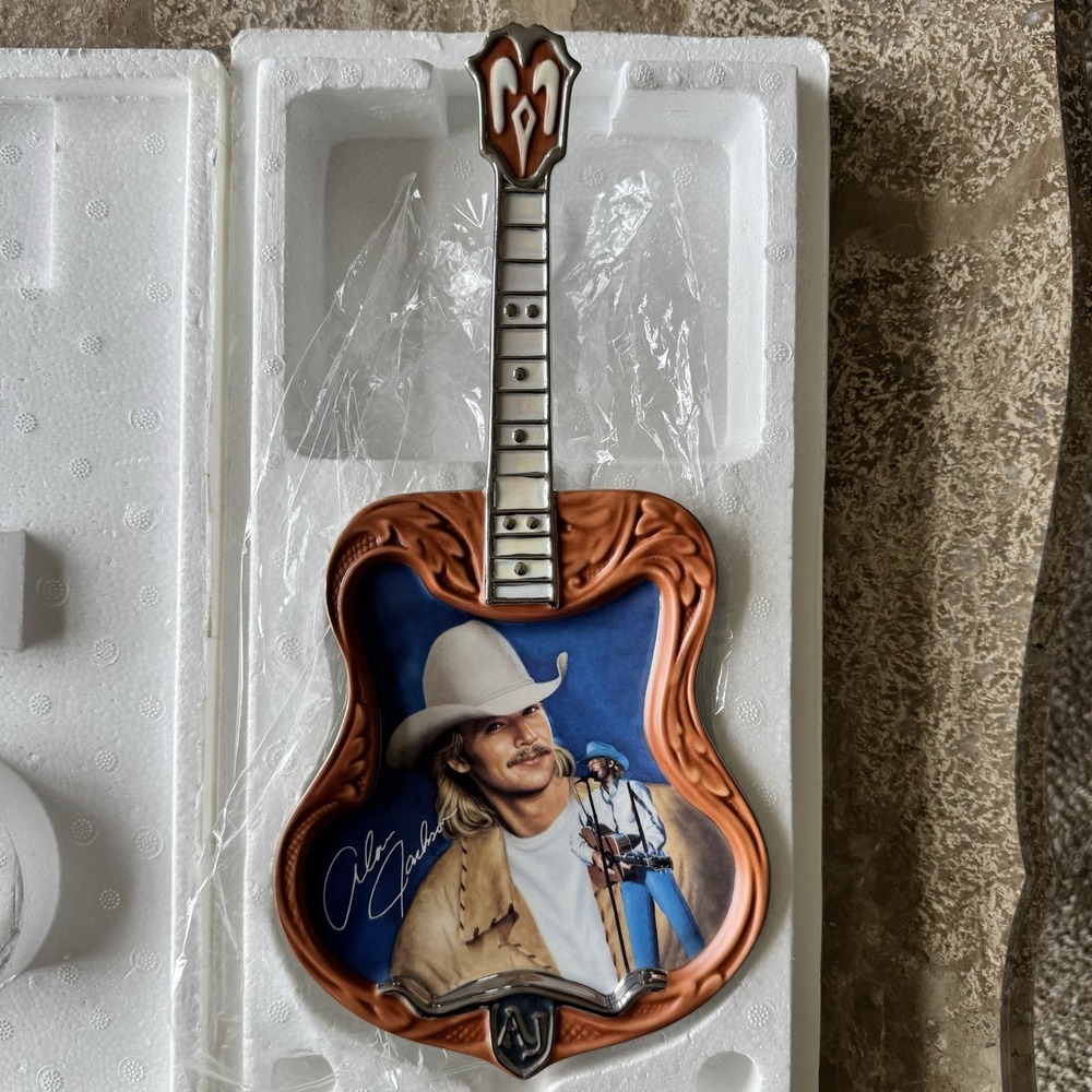 Alan Jackson Signed Guitar Plate Where I Come From Vintage 2002